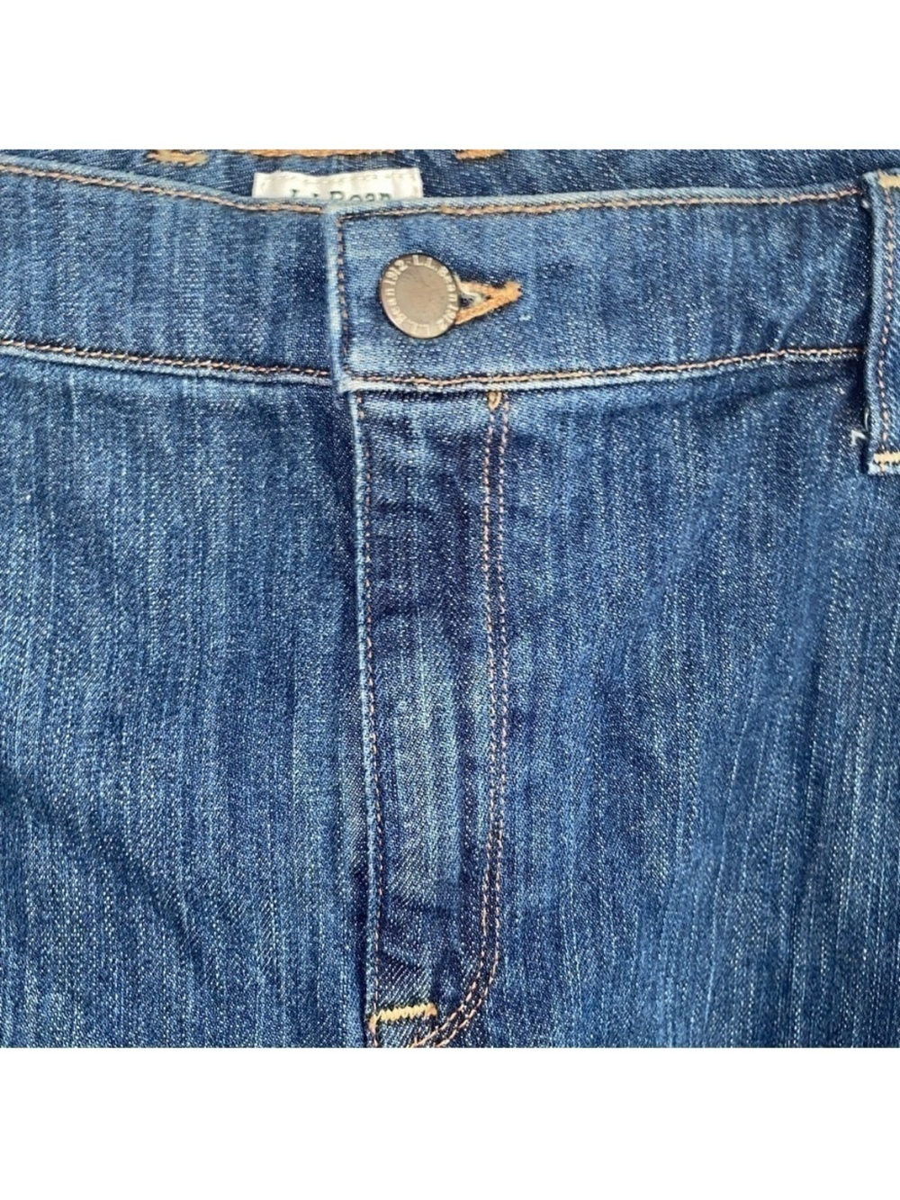 L. L. Bean Favorite Fit Denim Skirt - Picture 5 of 7